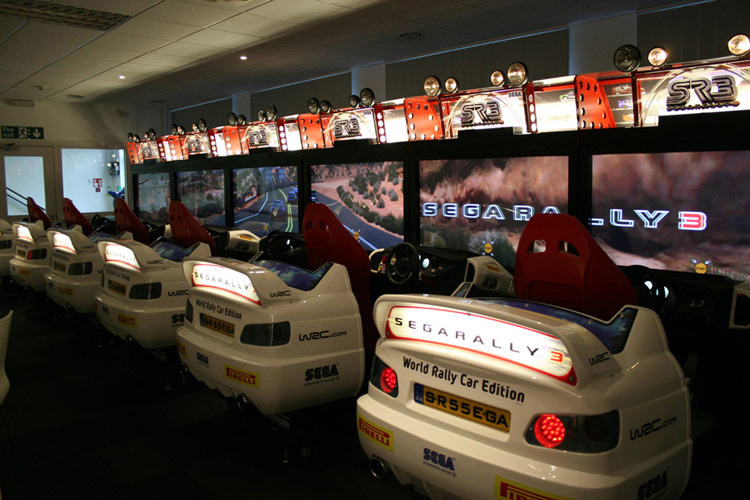 Sega Rally Arcade Cabinets